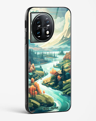 Alpine Mountain Charm [BREATHE] Glass Case Phone Cover (OnePlus)