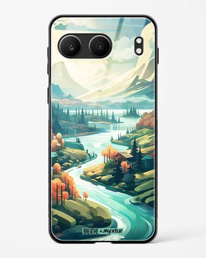 Alpine Mountain Charm [BREATHE] Glass Case Phone Cover (OnePlus)
