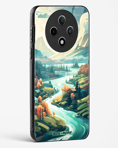 Alpine Mountain Charm [BREATHE] Glass Case Phone Cover (Oppo)