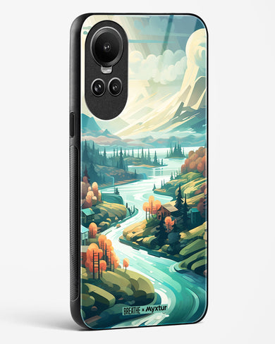 Alpine Mountain Charm [BREATHE] Glass Case Phone Cover (Oppo)