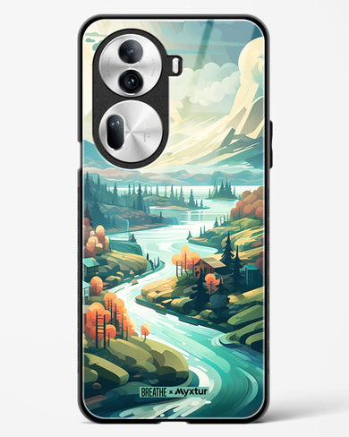 Alpine Mountain Charm [BREATHE] Glass Case Phone Cover (Oppo)
