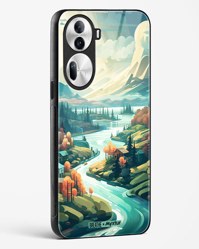Alpine Mountain Charm [BREATHE] Glass Case Phone Cover (Oppo)