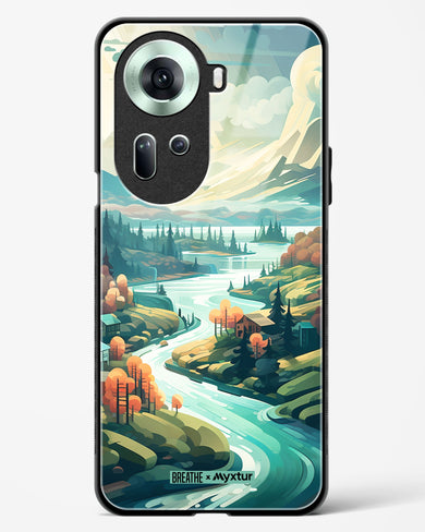 Alpine Mountain Charm [BREATHE] Glass Case Phone Cover (Oppo)