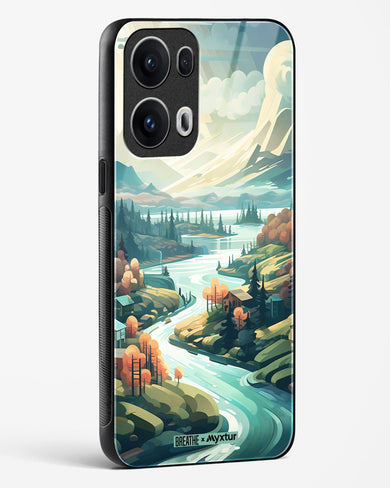 Alpine Mountain Charm [BREATHE] Glass Case Phone Cover (Oppo)