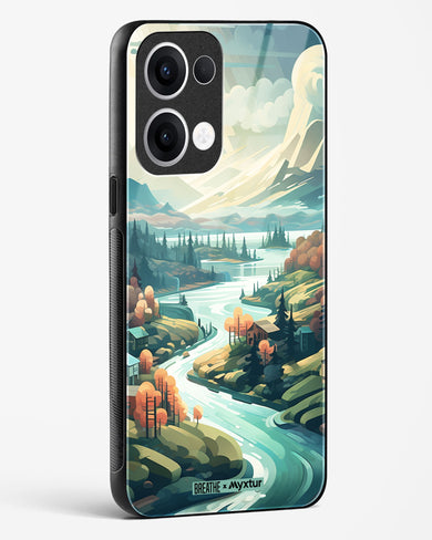 Alpine Mountain Charm [BREATHE] Glass Case Phone Cover (Oppo)
