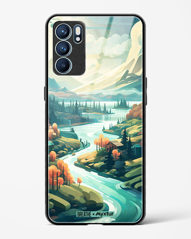 Alpine Mountain Charm [BREATHE] Glass Case Phone Cover (Oppo)
