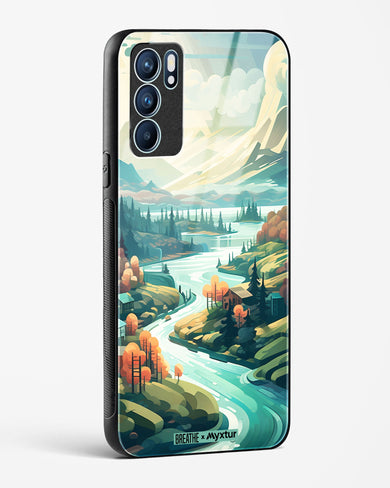 Alpine Mountain Charm [BREATHE] Glass Case Phone Cover (Oppo)