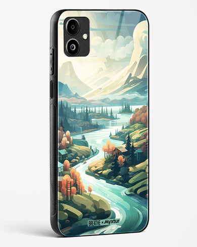 Alpine Mountain Charm [BREATHE] Glass Case Phone Cover (Samsung)
