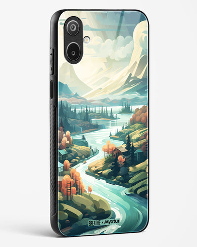 Alpine Mountain Charm [BREATHE] Glass Case Phone Cover (Samsung)