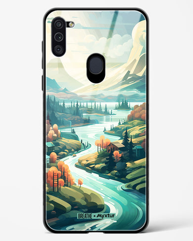 Alpine Mountain Charm [BREATHE] Glass Case Phone Cover-(Samsung)