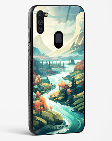 Alpine Mountain Charm [BREATHE] Glass Case Phone Cover-(Samsung)