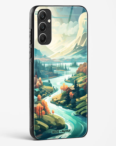 Alpine Mountain Charm [BREATHE] Glass Case Phone Cover (Samsung)