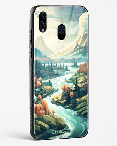 Alpine Mountain Charm [BREATHE] Glass Case Phone Cover (Samsung)