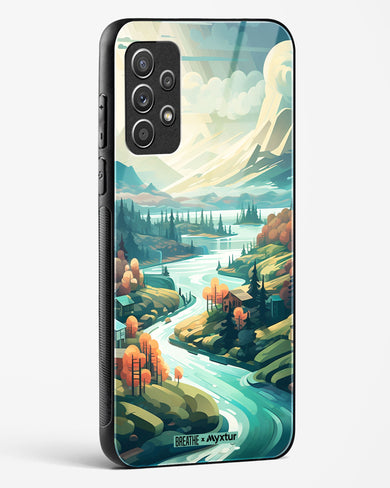 Alpine Mountain Charm [BREATHE] Glass Case Phone Cover (Samsung)