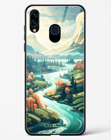 Alpine Mountain Charm [BREATHE] Glass Case Phone Cover (Samsung)