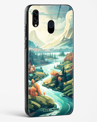 Alpine Mountain Charm [BREATHE] Glass Case Phone Cover (Samsung)