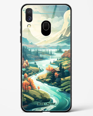 Alpine Mountain Charm [BREATHE] Glass Case Phone Cover (Samsung)