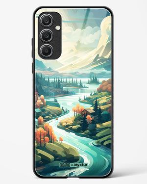 Alpine Mountain Charm [BREATHE] Glass Case Phone Cover (Samsung)