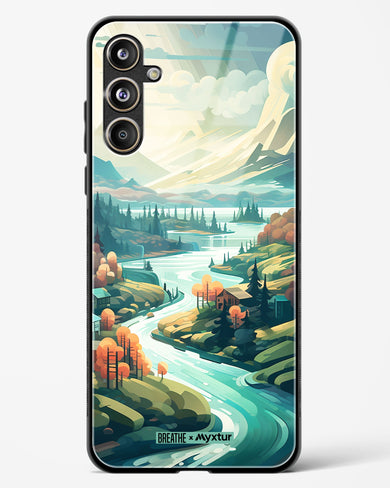 Alpine Mountain Charm [BREATHE] Glass Case Phone Cover (Samsung)