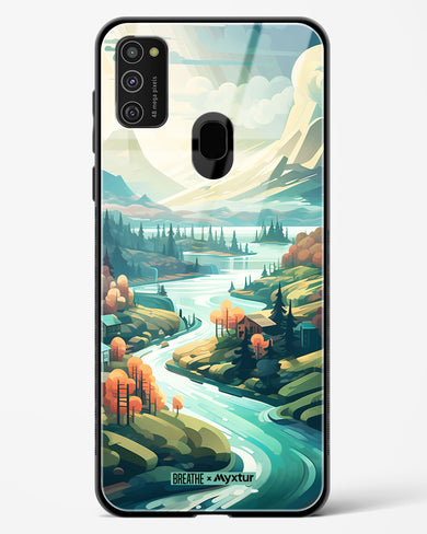Alpine Mountain Charm [BREATHE] Glass Case Phone Cover (Samsung)