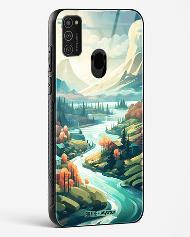 Alpine Mountain Charm [BREATHE] Glass Case Phone Cover (Samsung)