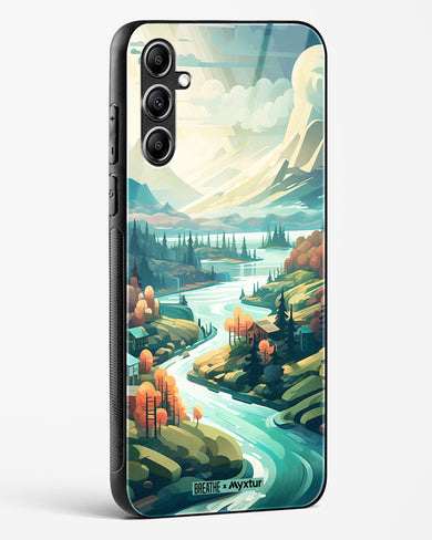 Alpine Mountain Charm [BREATHE] Glass Case Phone Cover-(Samsung)