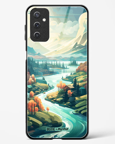 Alpine Mountain Charm [BREATHE] Glass Case Phone Cover (Samsung)