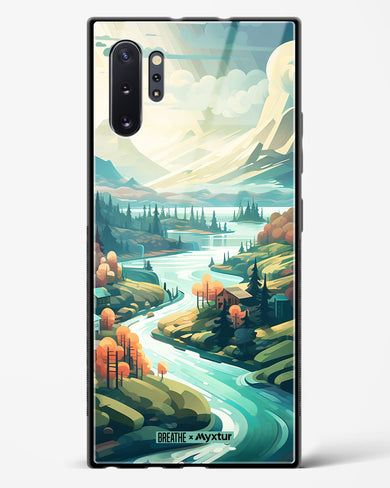 Alpine Mountain Charm [BREATHE] Glass Case Phone Cover (Samsung)