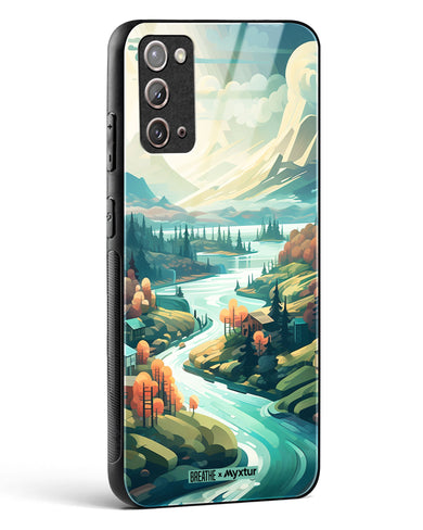Alpine Mountain Charm [BREATHE] Glass Case Phone Cover (Samsung)