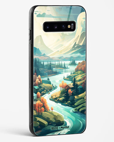 Alpine Mountain Charm [BREATHE] Glass Case Phone Cover (Samsung)