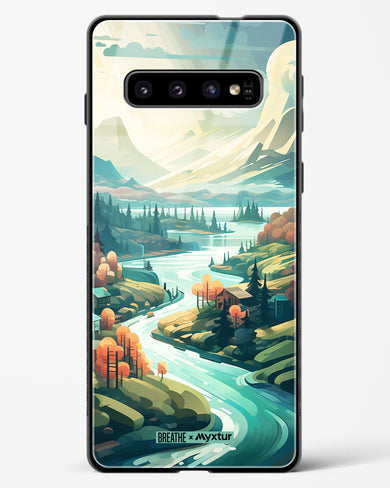 Alpine Mountain Charm [BREATHE] Glass Case Phone Cover (Samsung)