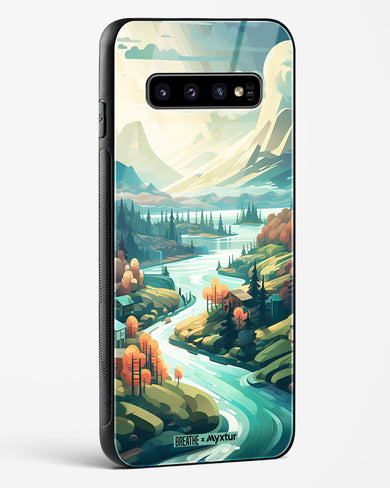 Alpine Mountain Charm [BREATHE] Glass Case Phone Cover (Samsung)