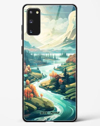 Alpine Mountain Charm [BREATHE] Glass Case Phone Cover (Samsung)