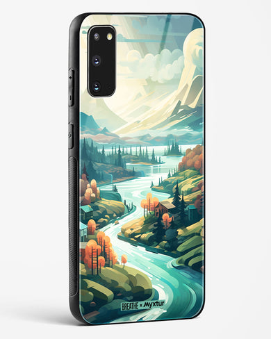 Alpine Mountain Charm [BREATHE] Glass Case Phone Cover-(Samsung)