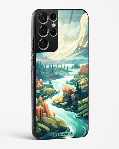 Alpine Mountain Charm [BREATHE] Glass Case Phone Cover (Samsung)