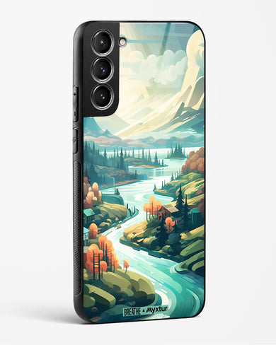 Alpine Mountain Charm [BREATHE] Glass Case Phone Cover (Samsung)