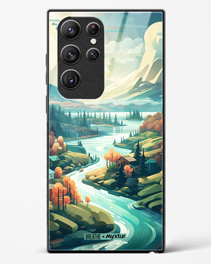 Alpine Mountain Charm [BREATHE] Glass Case Phone Cover (Samsung)