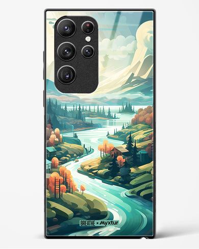 Alpine Mountain Charm [BREATHE] Glass Case Phone Cover (Samsung)
