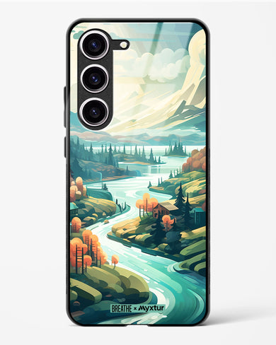 Alpine Mountain Charm [BREATHE] Glass Case Phone Cover (Samsung)