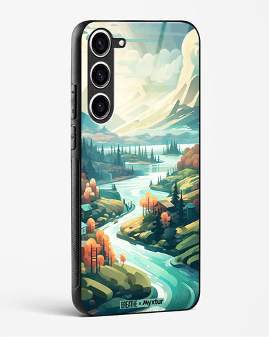 Alpine Mountain Charm [BREATHE] Glass Case Phone Cover (Samsung)