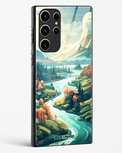 Alpine Mountain Charm [BREATHE] Glass Case Phone Cover (Samsung)