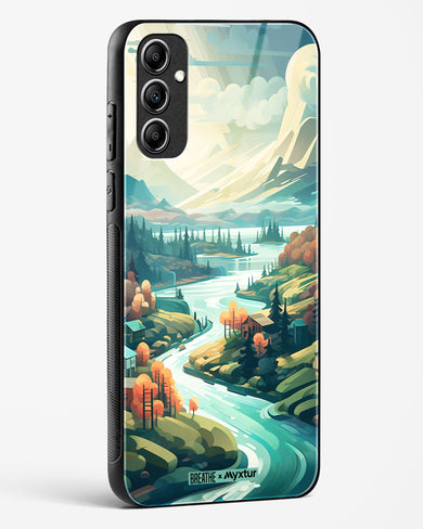 Alpine Mountain Charm [BREATHE] Glass Case Phone Cover (Samsung)