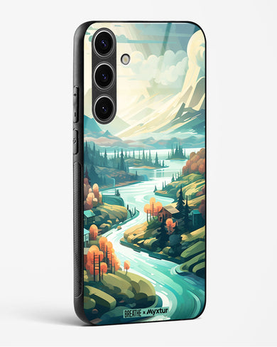 Alpine Mountain Charm [BREATHE] Glass Case Phone Cover (Samsung)
