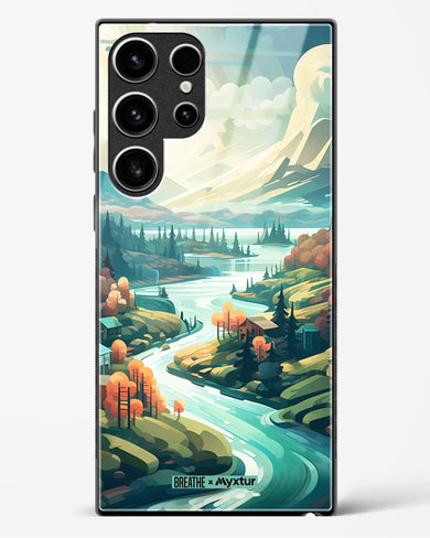 Alpine Mountain Charm [BREATHE] Glass Case Phone Cover (Samsung)