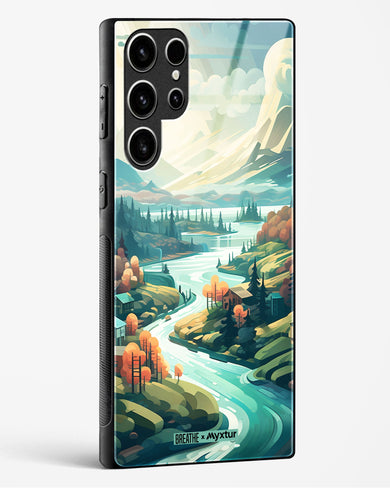 Alpine Mountain Charm [BREATHE] Glass Case Phone Cover (Samsung)