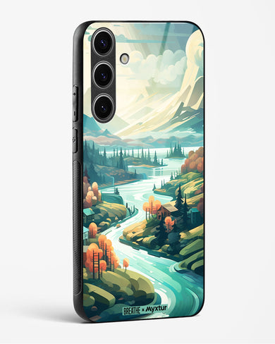 Alpine Mountain Charm [BREATHE] Glass Case Phone Cover (Samsung)
