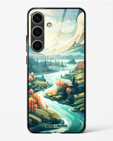 Alpine Mountain Charm [BREATHE] Glass Case Phone Cover (Samsung)