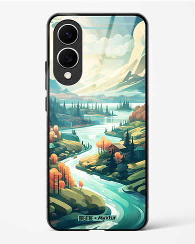 Alpine Mountain Charm [BREATHE] Glass Case Phone Cover (Samsung)