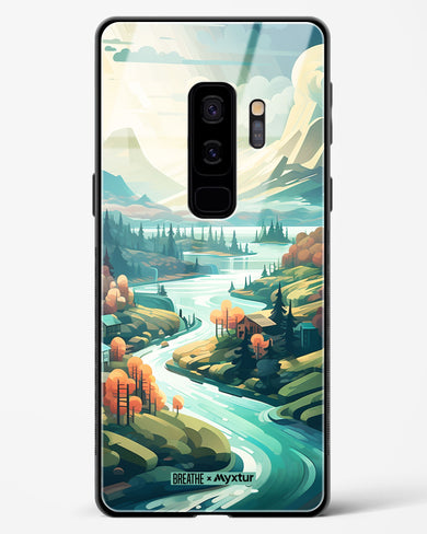 Alpine Mountain Charm [BREATHE] Glass Case Phone Cover (Samsung)