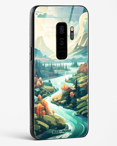 Alpine Mountain Charm [BREATHE] Glass Case Phone Cover (Samsung)